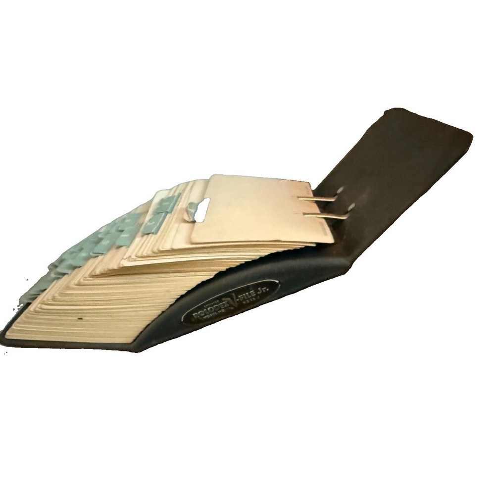 Rolodex V-File Vintage Model V535 Complete with UNUSED Files